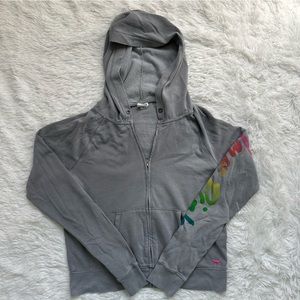 Vintage Vs Pink Zip Up Hoodie